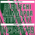 Uniform Pink Custom Soccer Sublimation Green-White Lines Sports Jersey Uniform Pink Custom Soccer Sublimation Green-White Lines Sports Jersey